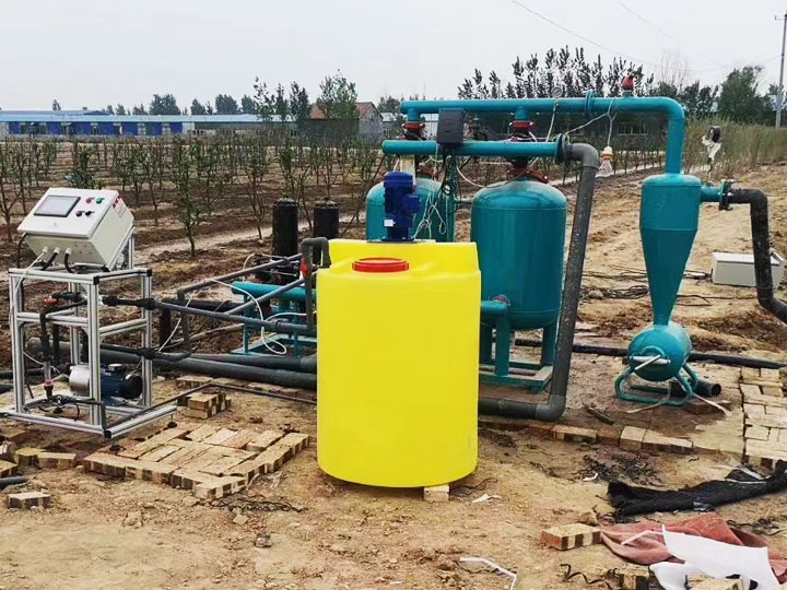 水肥一體（tǐ）機現場安裝布置