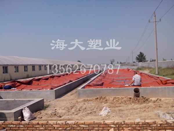 山東菏（hé）澤——養殖場（chǎng）沼氣工（gōng）程施工中